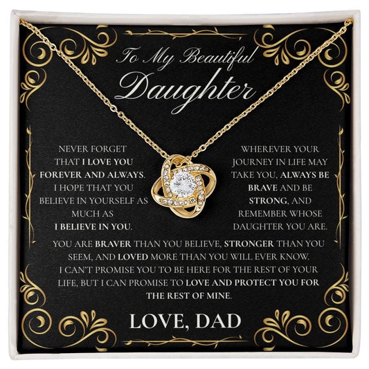 Daughter-Never Forget (Love Knot)- Dad