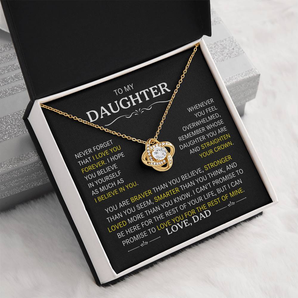 To My Daughter- Never Forget That I Love You Forever-Dad