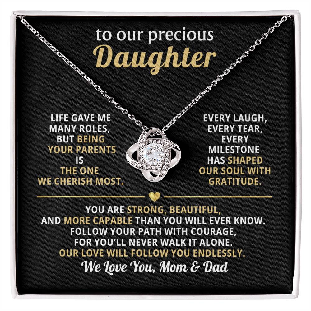 To My Precious Daughter, Love You Endlessly- Mom & Dad