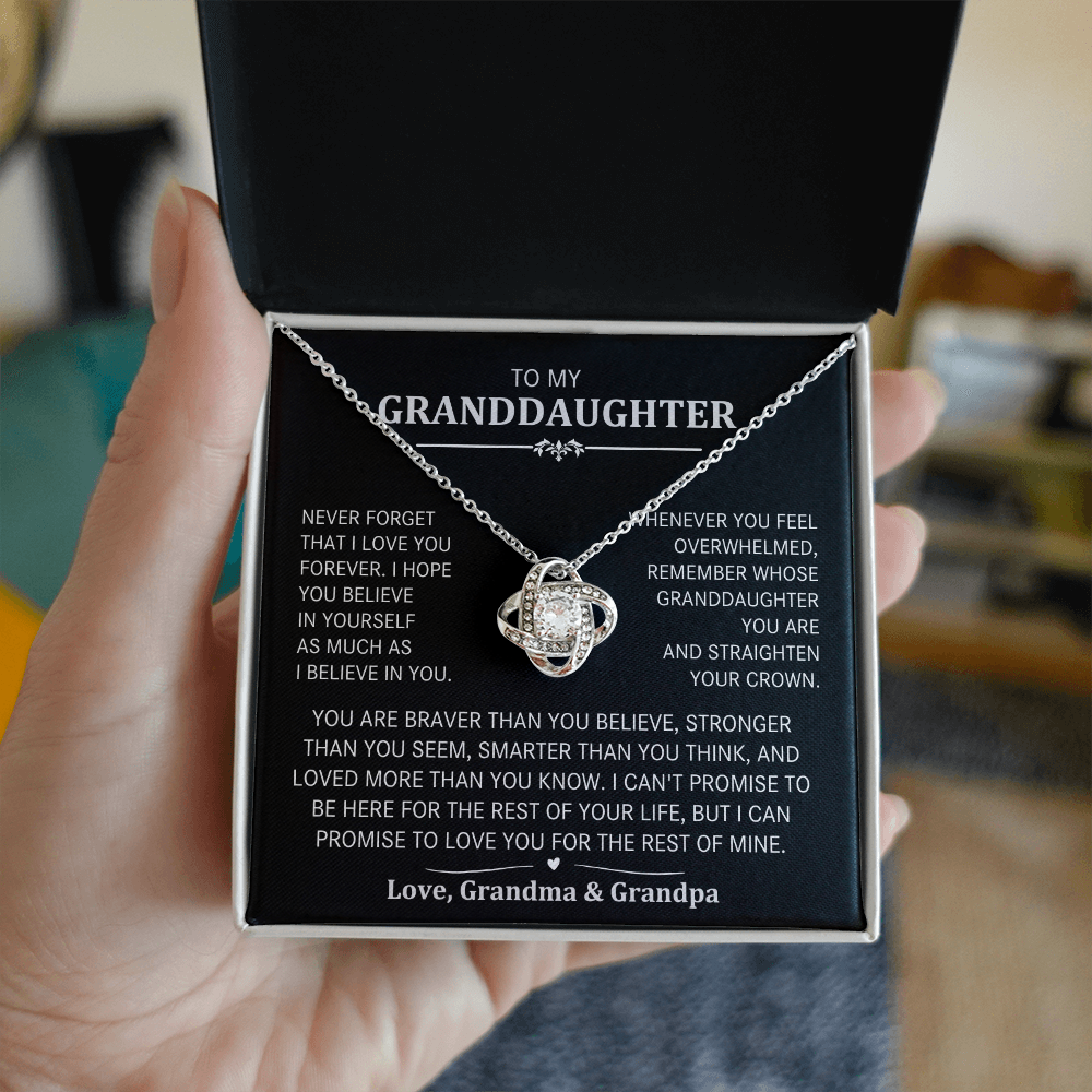 To My Granddaughter- Never Forget That I Love You Forever