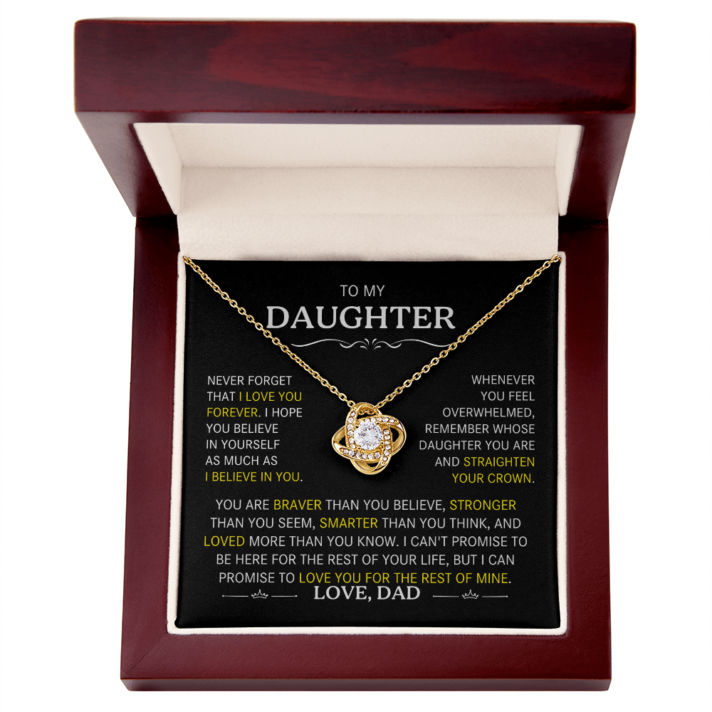 To My Daughter- Never Forget That I Love You Forever-Dad