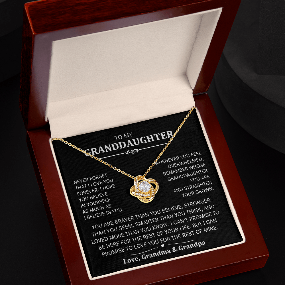 To My Granddaughter- Never Forget That I Love You Forever