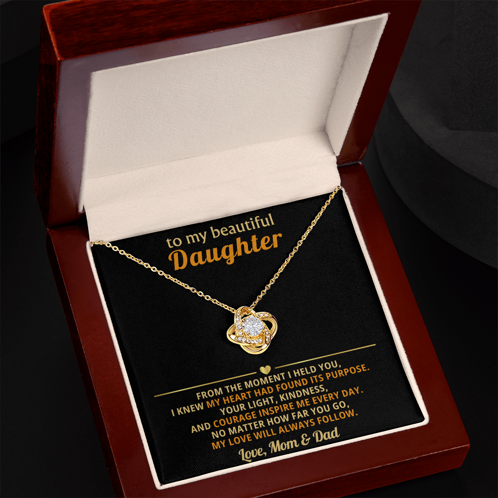 To My Beautiful Daughter, From the Moment I Held You- Mom & Dad