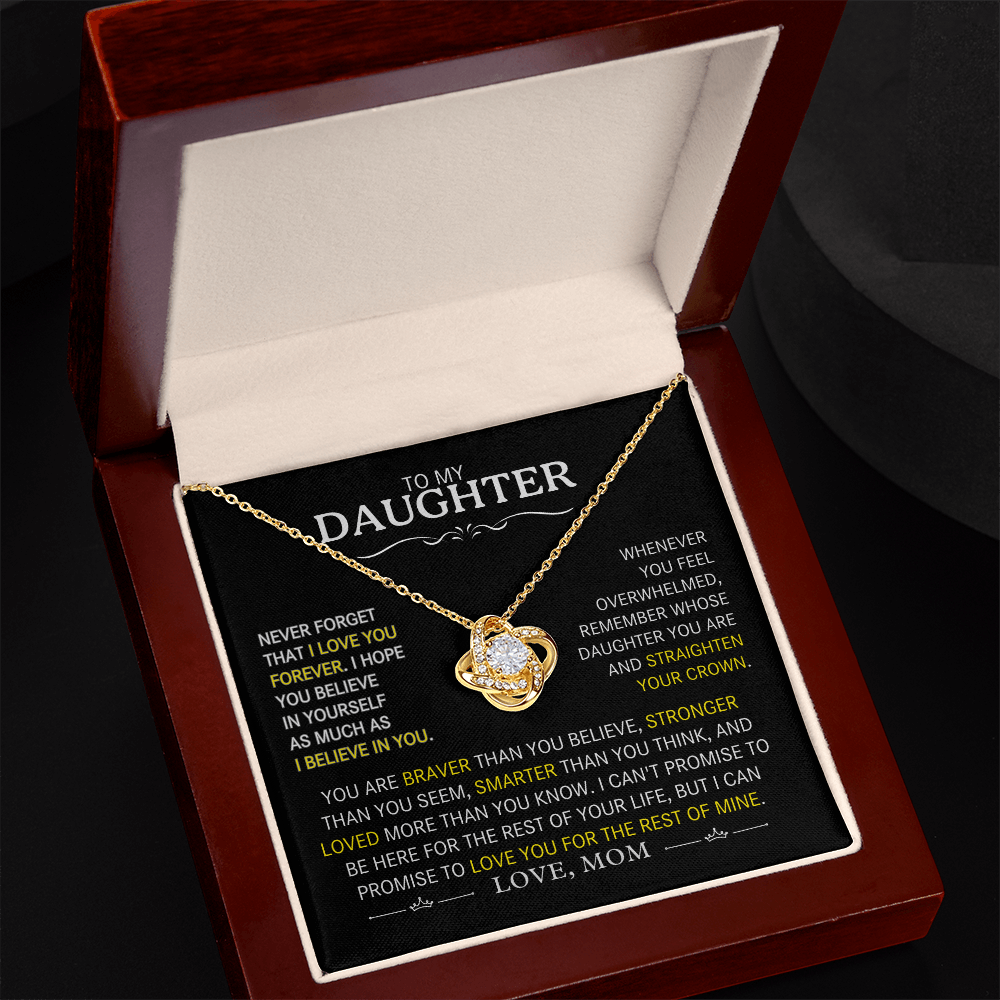 To My Daughter- Never Forget That I Love You Forever- Mom