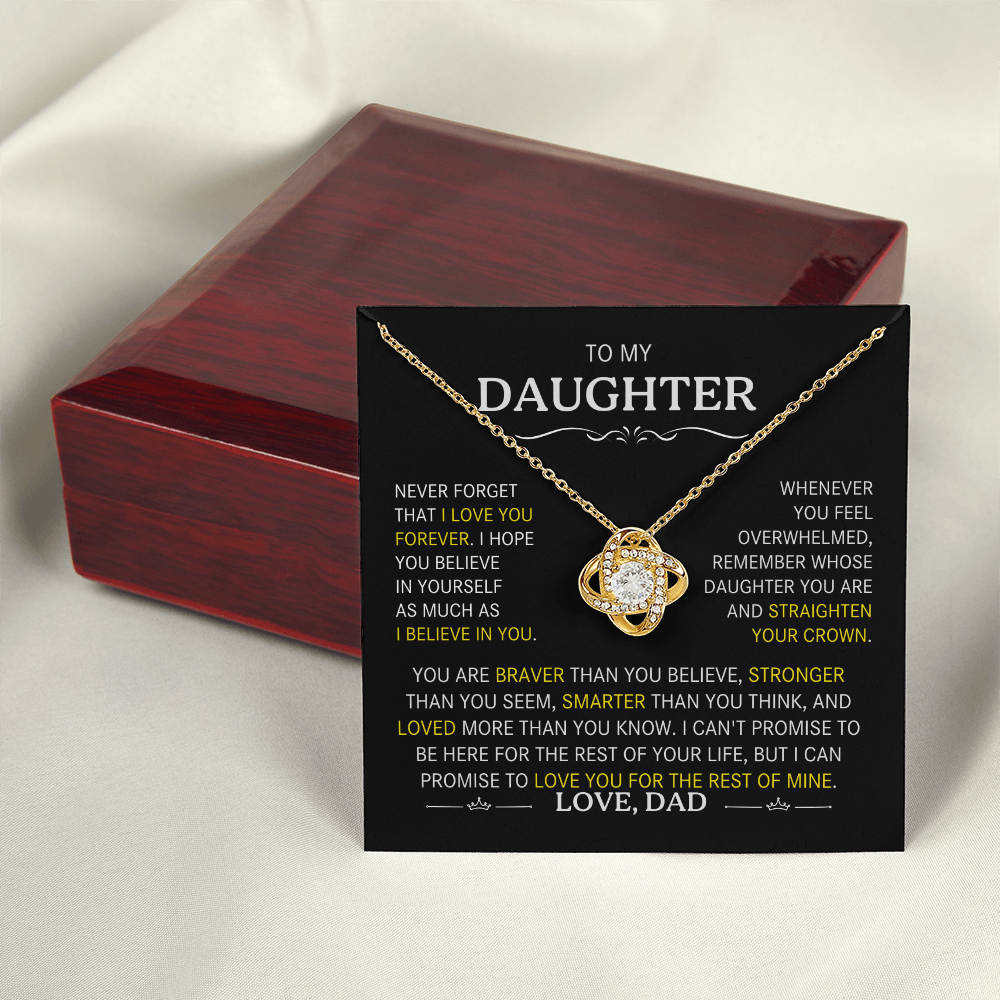 To My Daughter- Never Forget That I Love You Forever-Dad