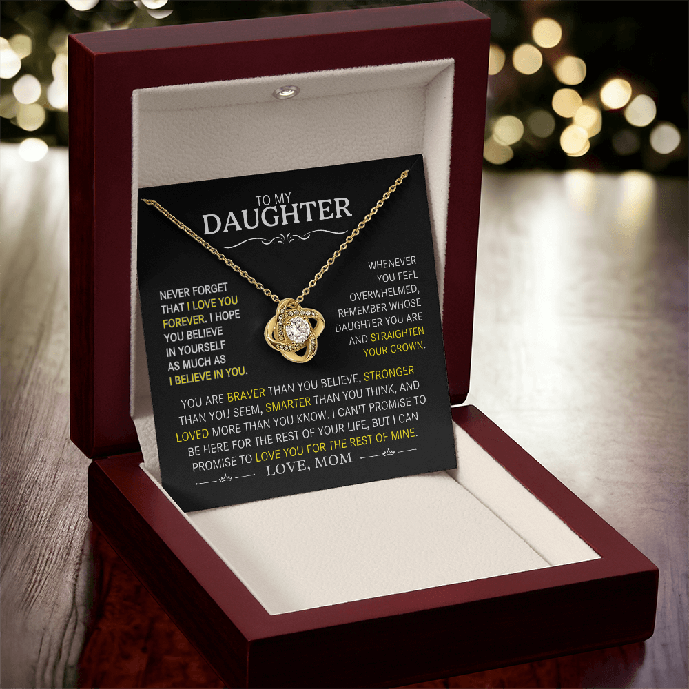 To My Daughter- Never Forget That I Love You Forever- Mom