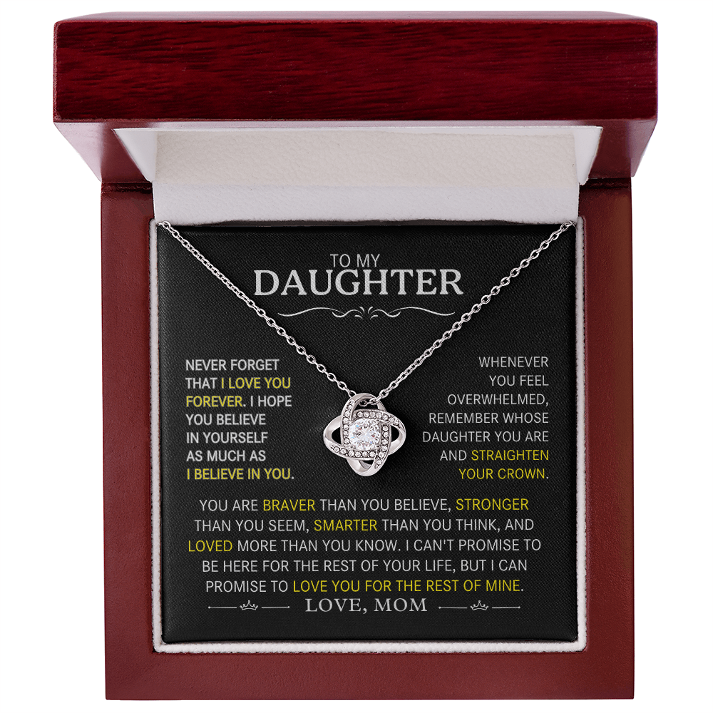 To My Daughter- Never Forget That I Love You Forever- Mom