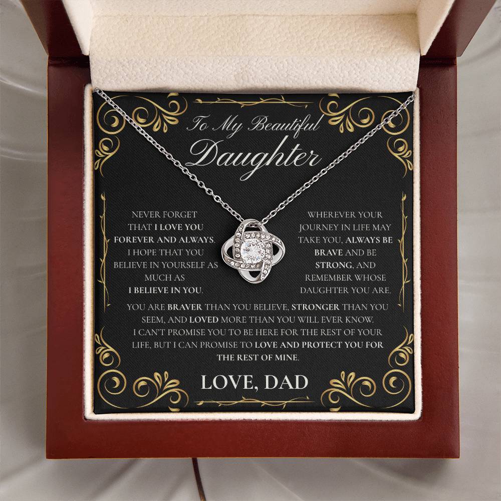 Daughter-Never Forget (Love Knot)- Dad