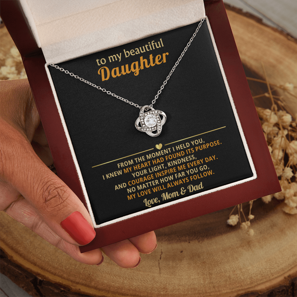 To My Beautiful Daughter, From the Moment I Held You- Mom & Dad