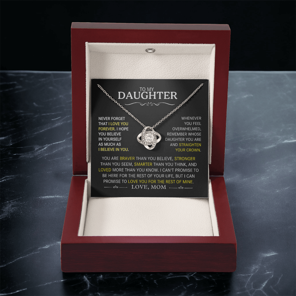 To My Daughter- Never Forget That I Love You Forever- Mom
