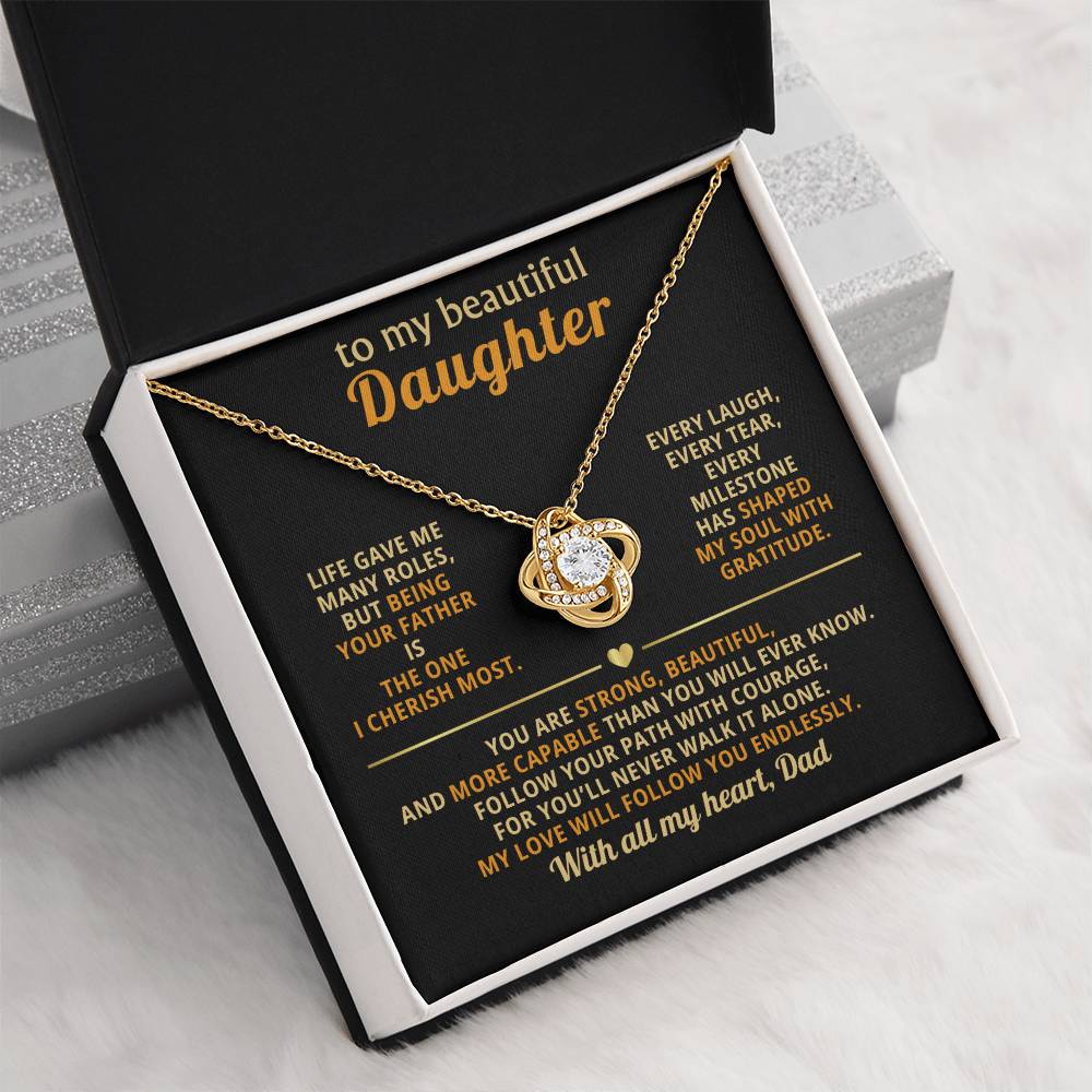 To My Beautiful Daughter, Follow Your Path with Courage- Dad