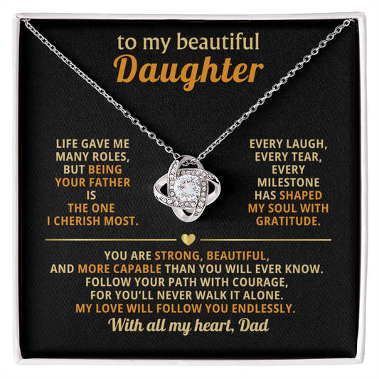 To My Beautiful Daughter, Follow Your Path with Courage- Dad