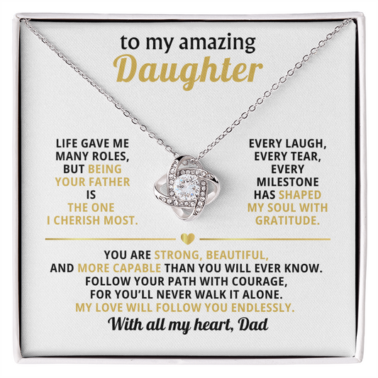 To My Amazing Daughter, You Are Strong, Beautiful, Capable-Dad