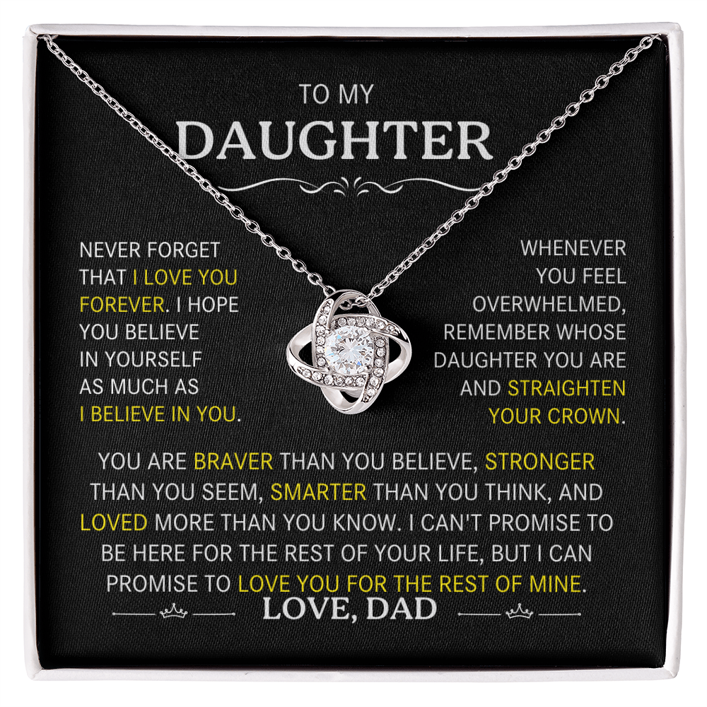 To My Daughter- Never Forget That I Love You Forever-Dad