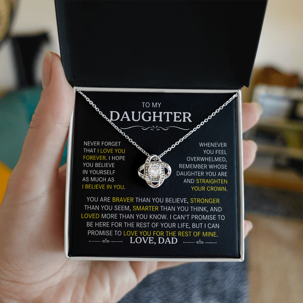 To My Daughter- Never Forget That I Love You Forever-Dad