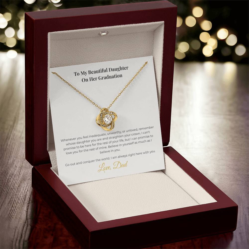 To My Beautiful Daughter On Her Graduation - The Love Knot Tribute