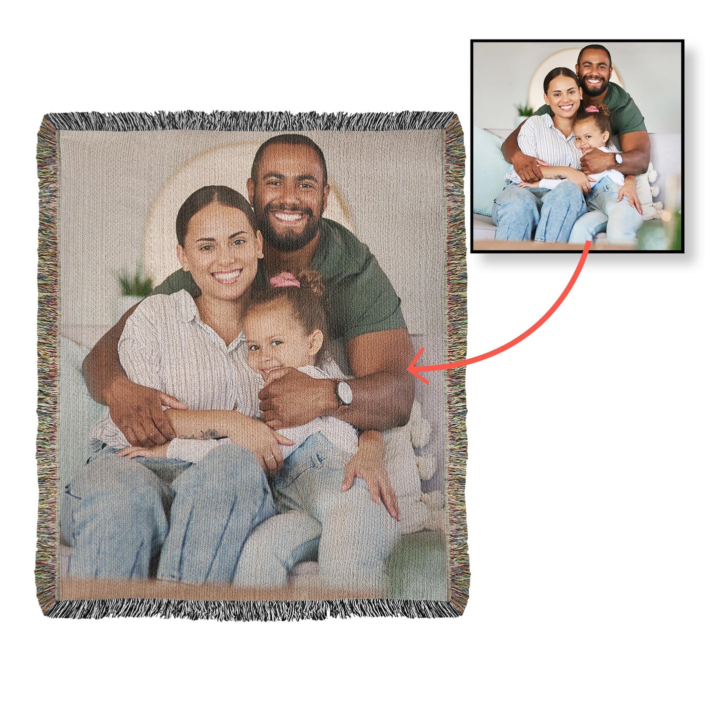 50 x 60 Photo Woven Blanket